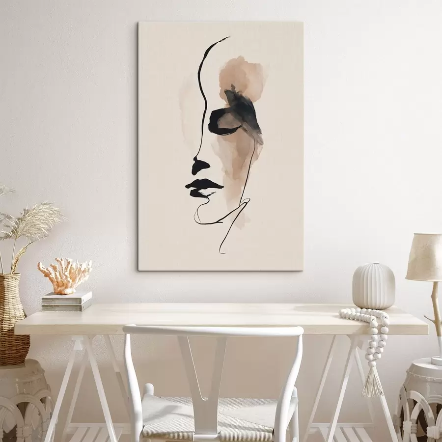 Pilt Minimalistlik abstraktne nägu s49347