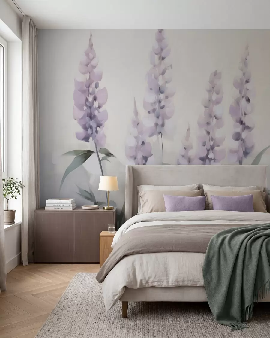 Fototapeedid Abstraktsed lilled, maalide imitatsioon w05661