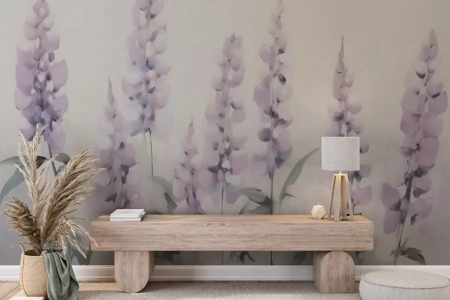 Fototapeedid Abstraktsed lilled, maalide imitatsioon w05661