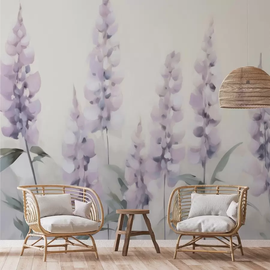 Fototapeedid Abstraktsed lilled, maalide imitatsioon w05661