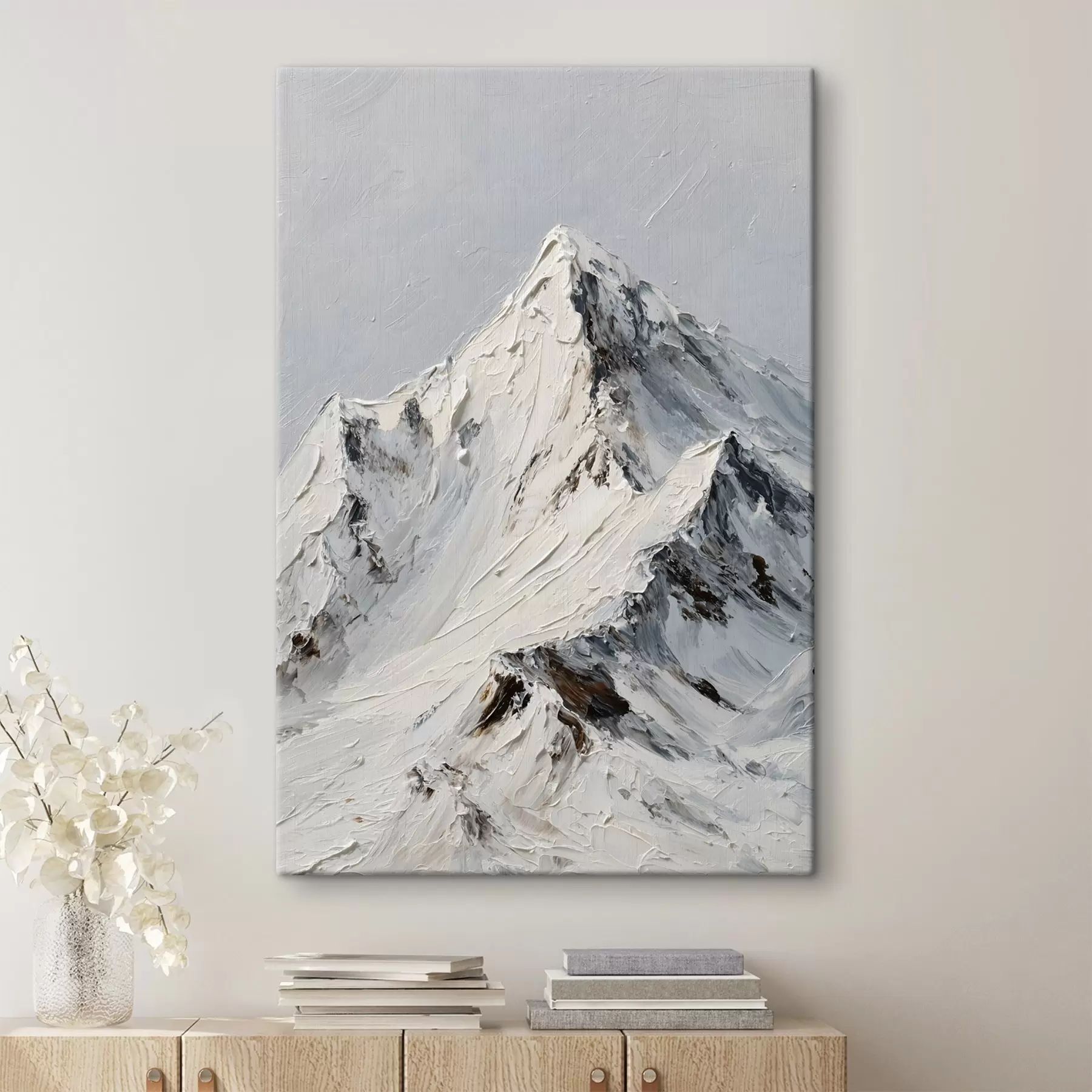Pilt Lumised mäed impasto-tehnikas s49461