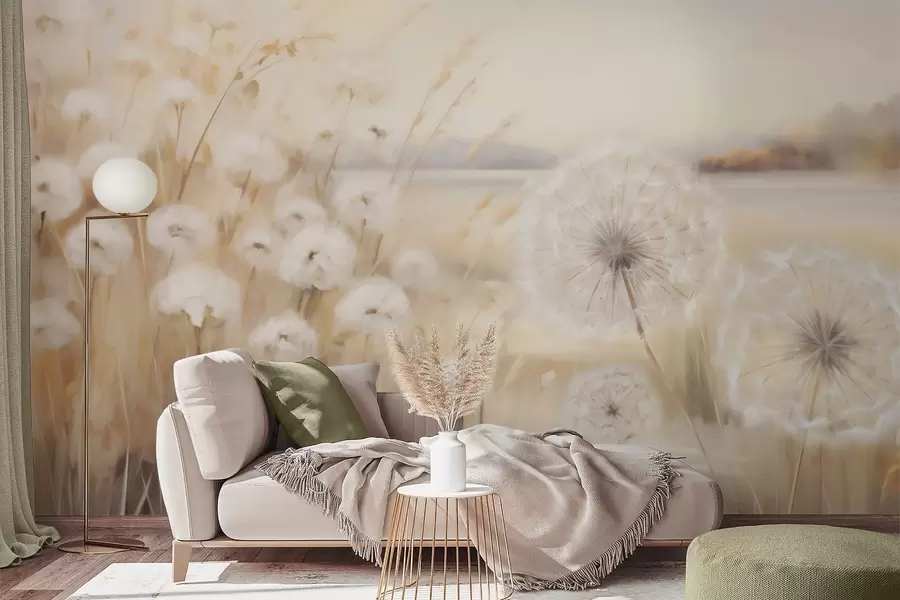 Fototapeedid Abstraktne võilillede imitatsioonimaal w05671