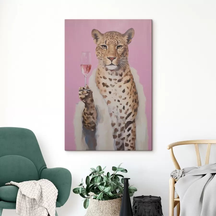 Pilt Leopard klaasimitatsiooniga maal s49510