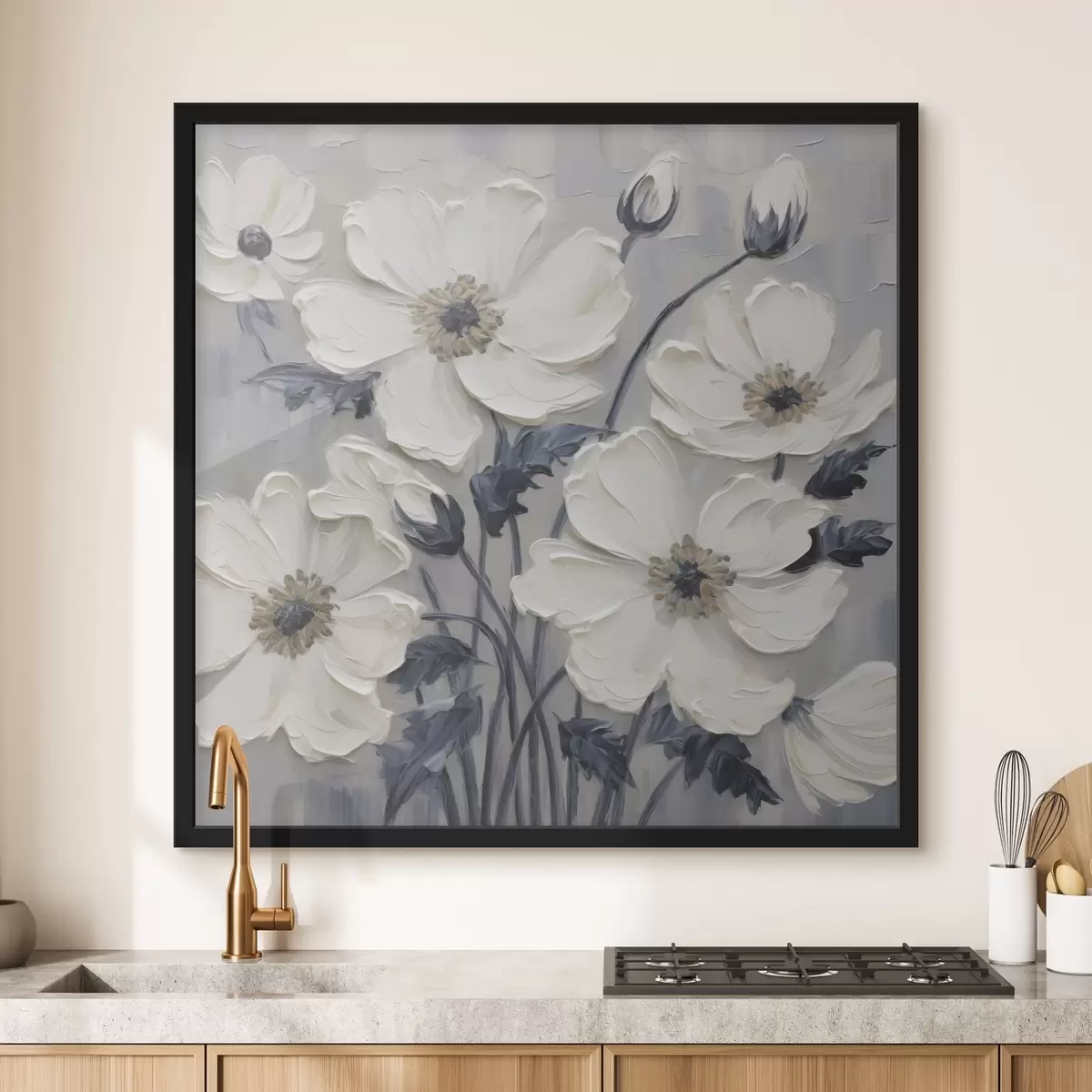 Plakat Lillede imitatsiooni maalimine f49505