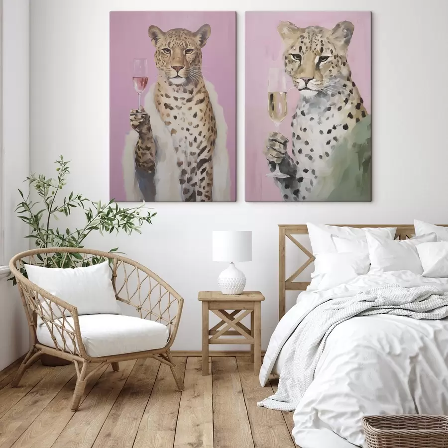 Pilt Leopard klaasimitatsiooniga maal m30596