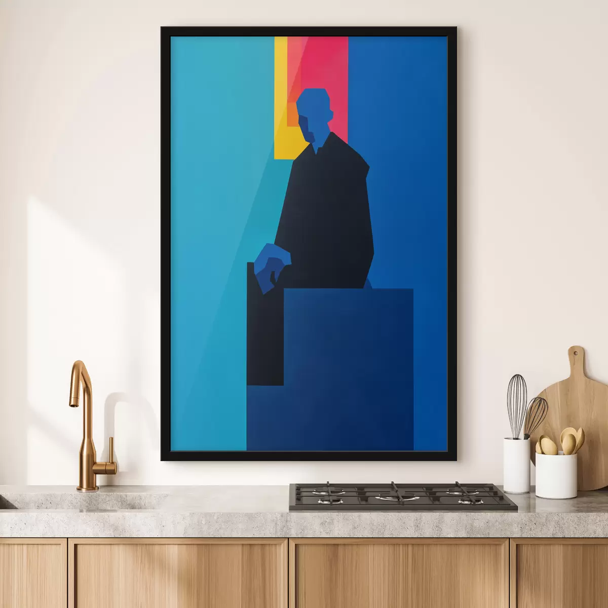Plakat Portree värvilistes joontes f49669