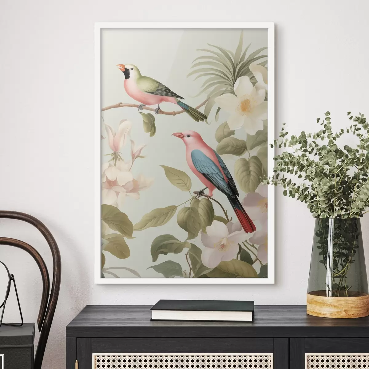 Plakat Kolibri õitsvas aias f49733