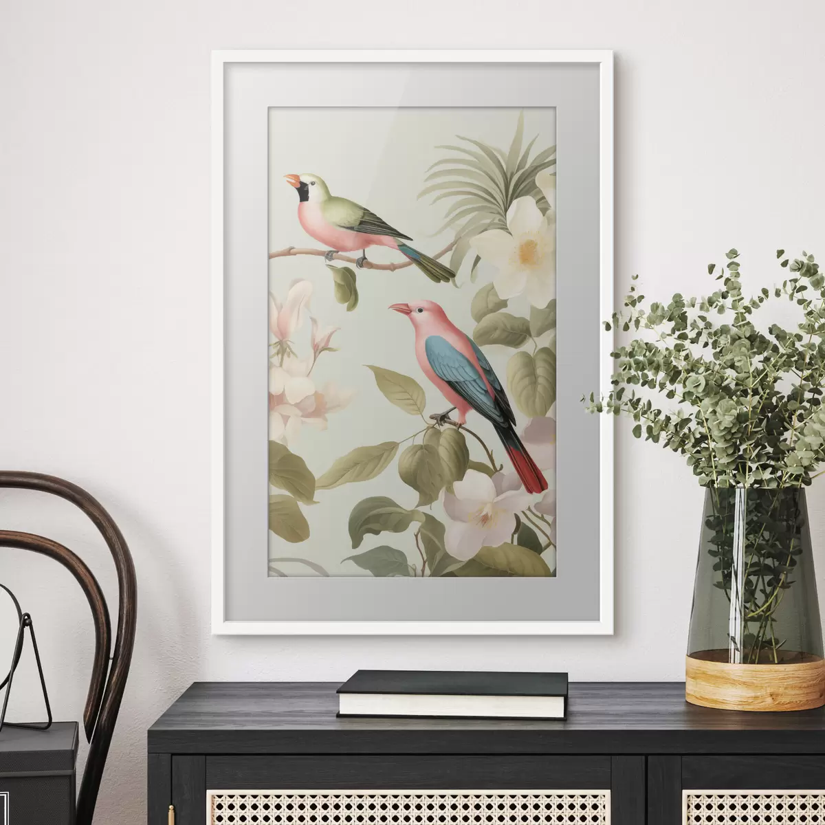 Plakat Kolibri õitsvas aias f49733