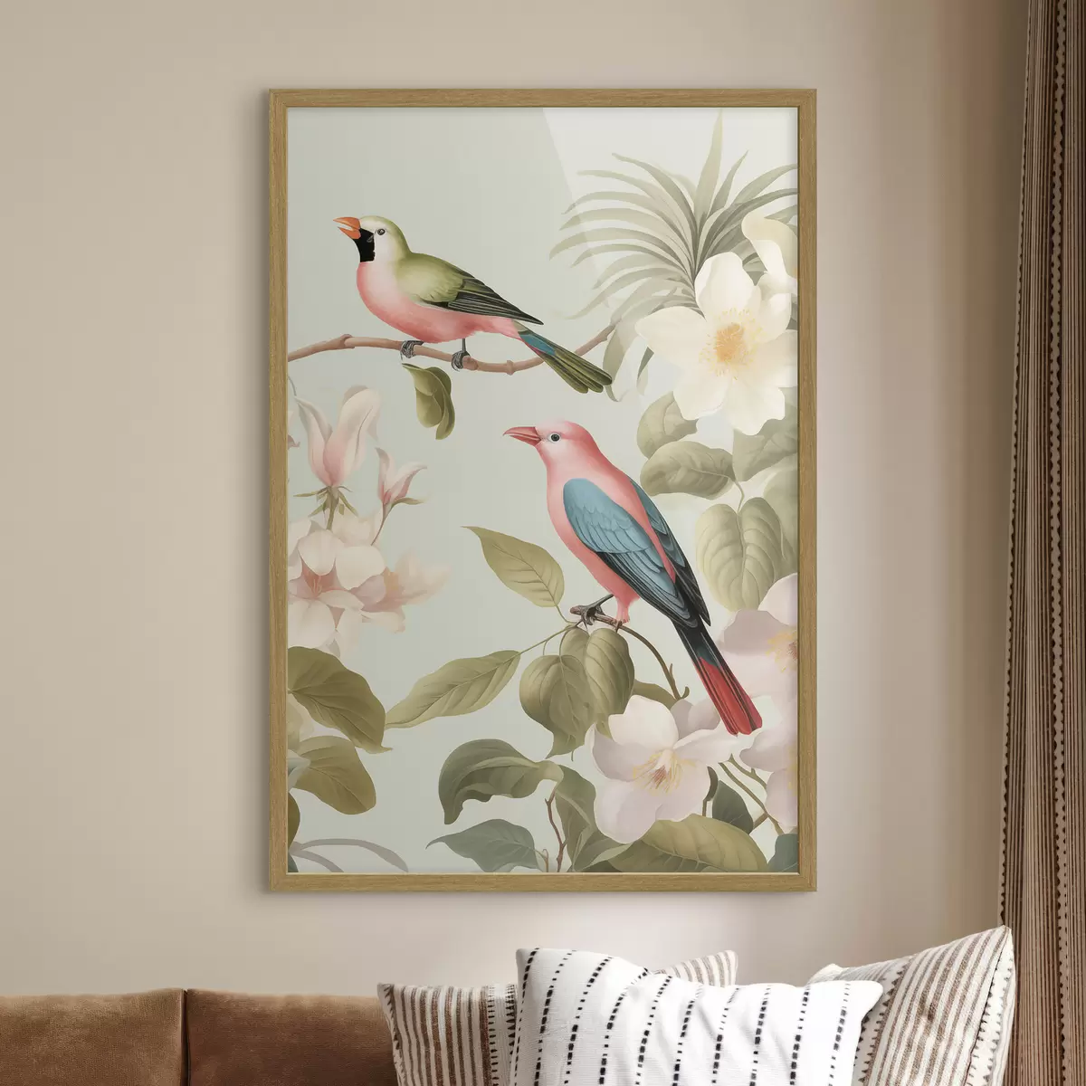 Plakat Kolibri õitsvas aias f49733