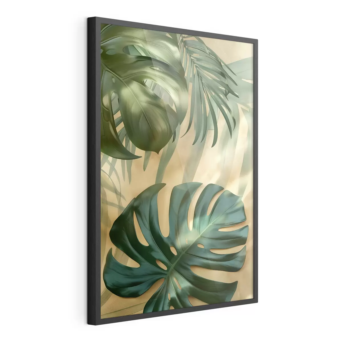 Plakat Monstera ja troopilised lehed f49552