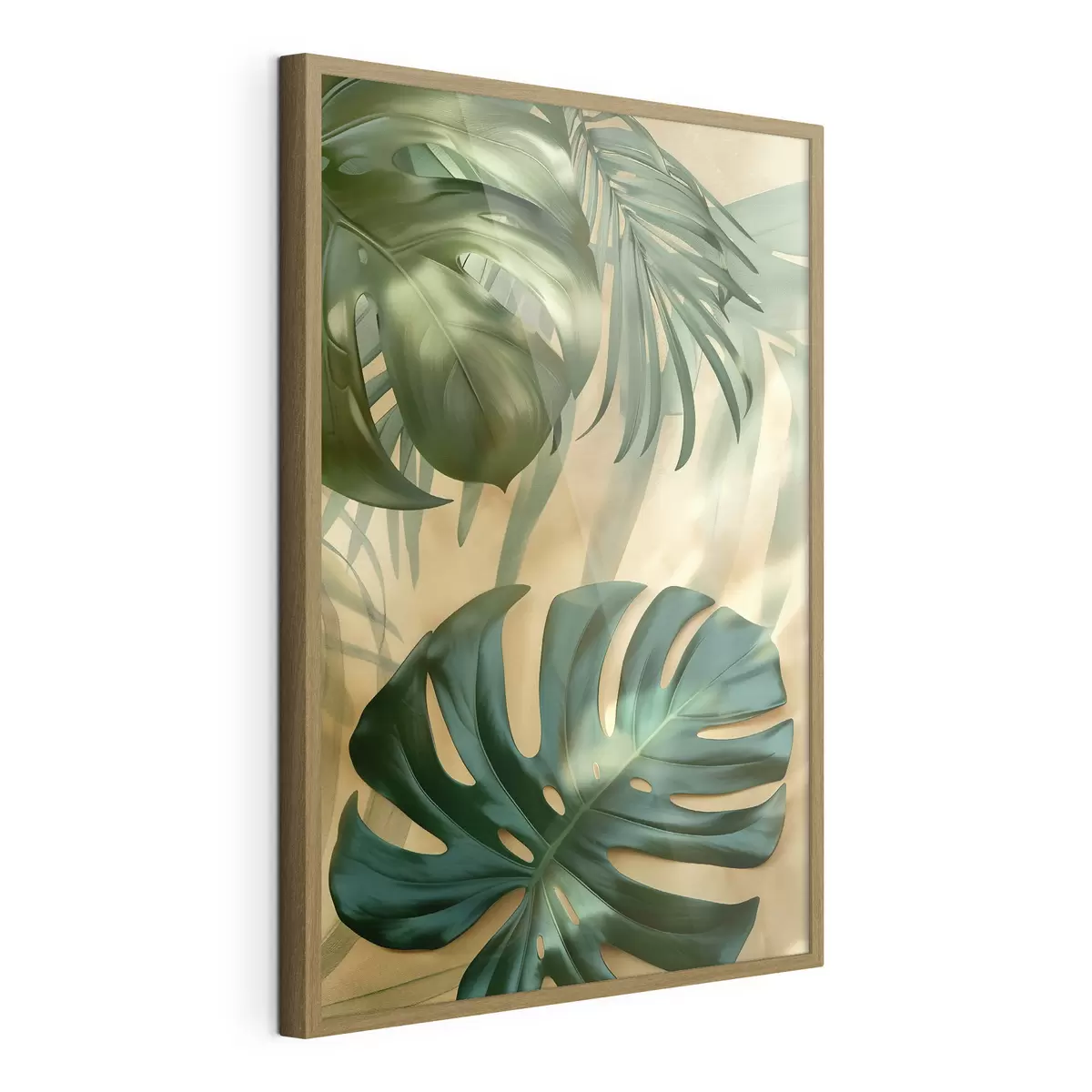 Plakat Monstera ja troopilised lehed f49552
