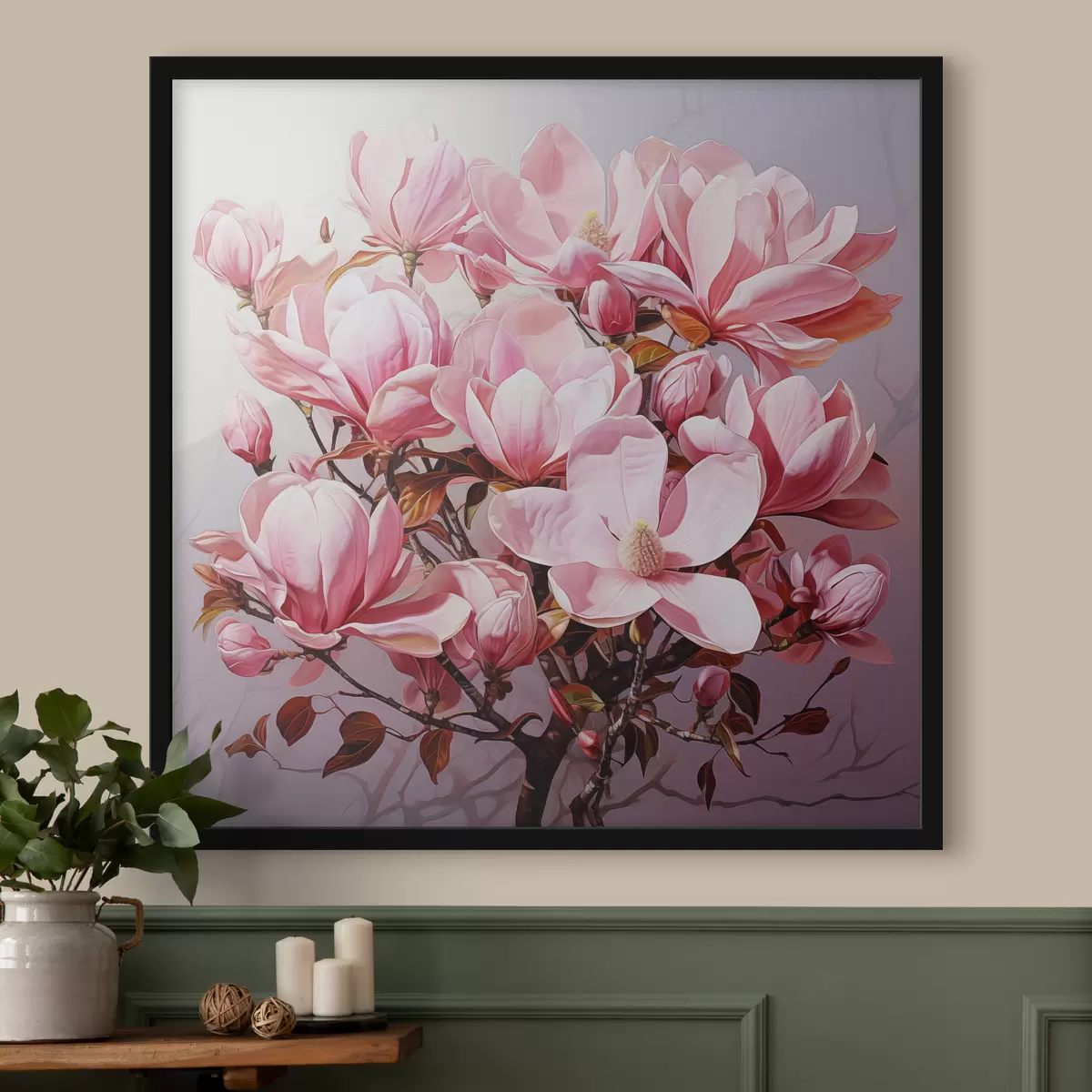 Plakat Magnoolia õitsemine f49849