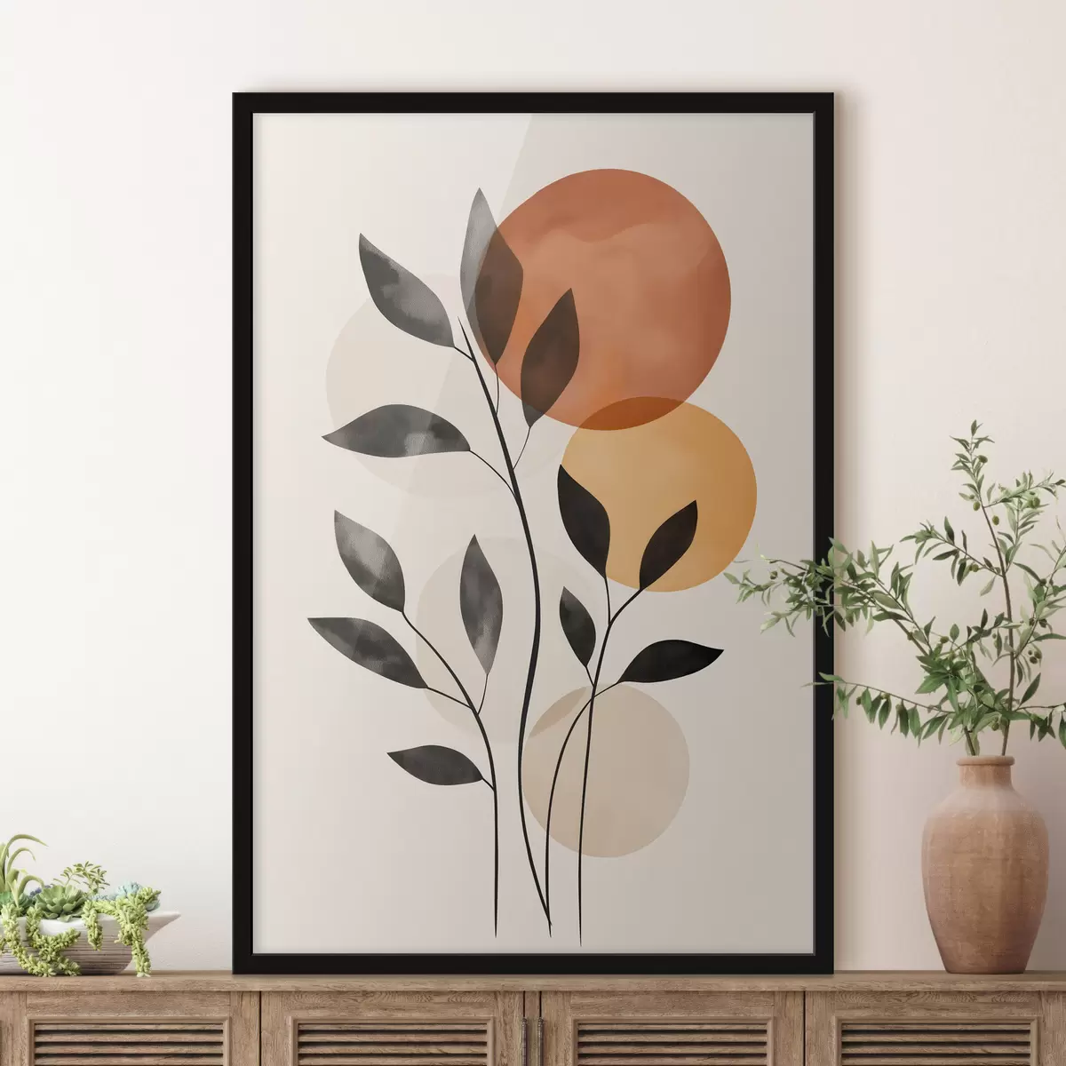 Plakat Abstraktsed lehed f49806
