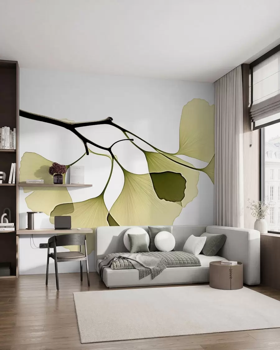 Fototapeedid Ginkgo lehviklehed w09968
