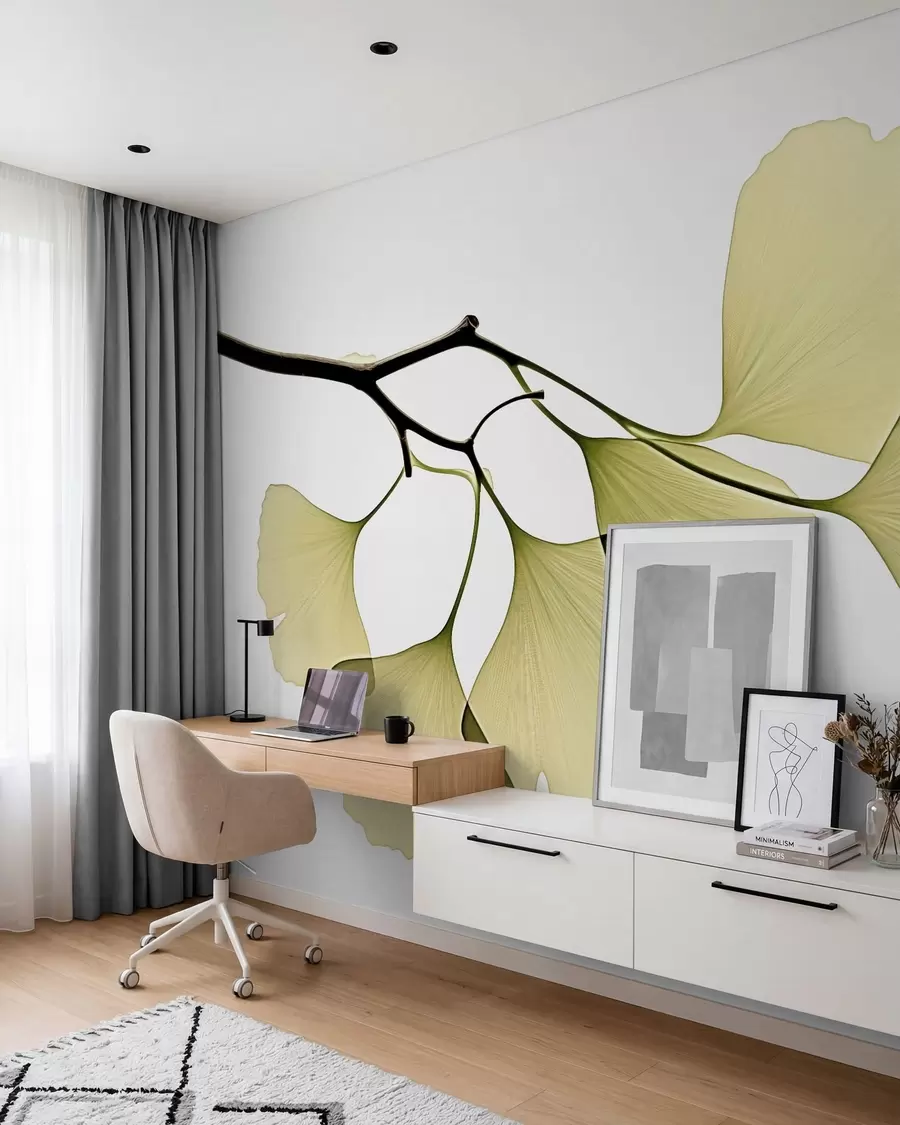 Fototapeedid Ginkgo lehviklehed w09968