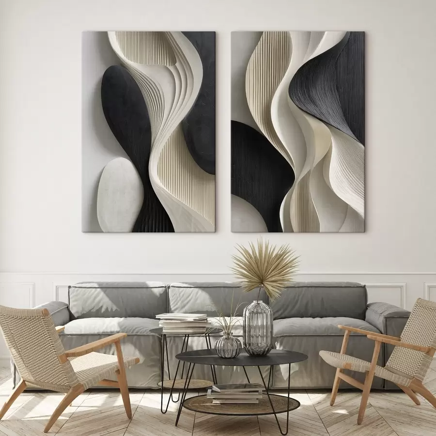 Fototapeedid Arhitektuurilise reljeefkunsti imitatsioon; orgaaniline abstraktne geomeetria. m30724