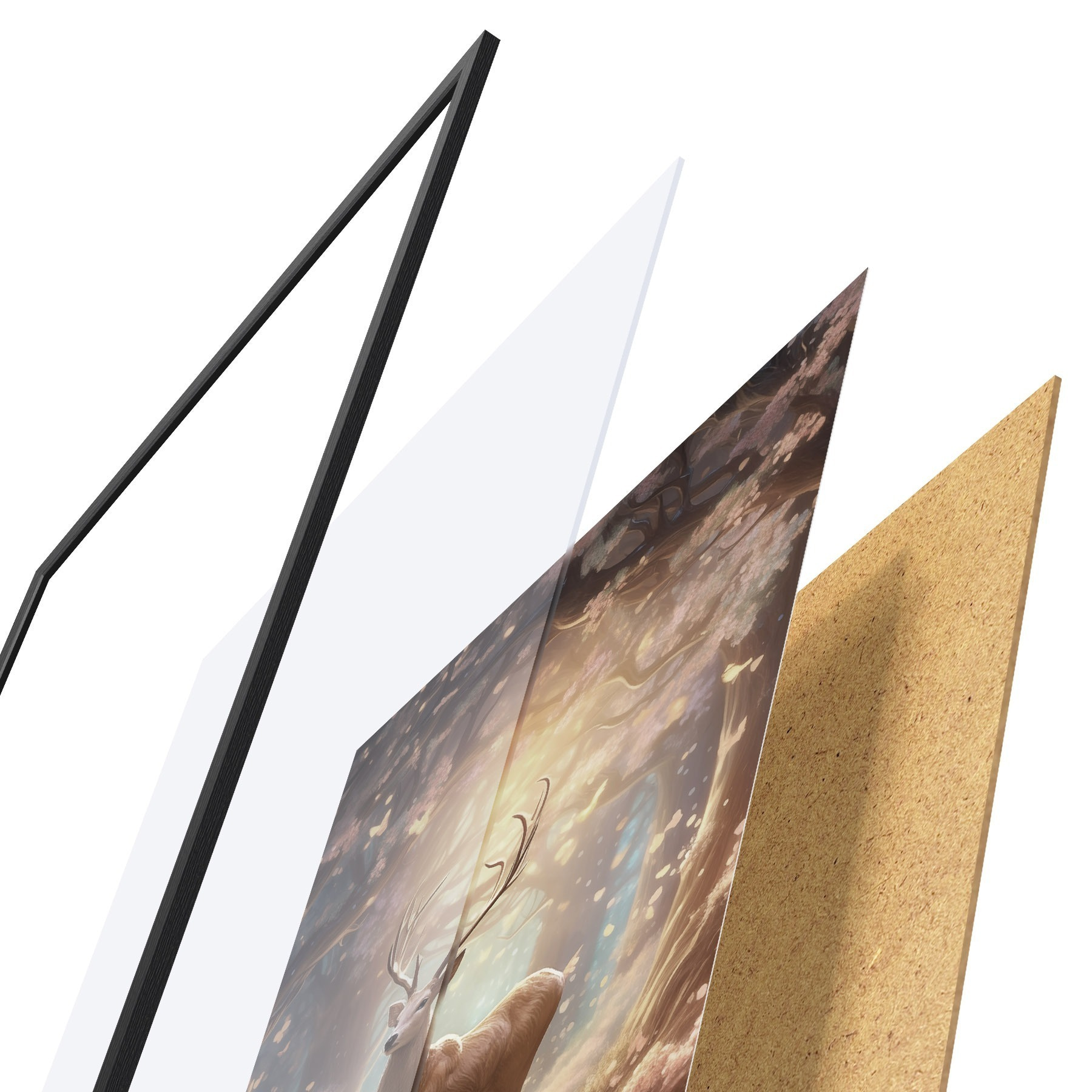 Plakat Hirved metsas f50028
