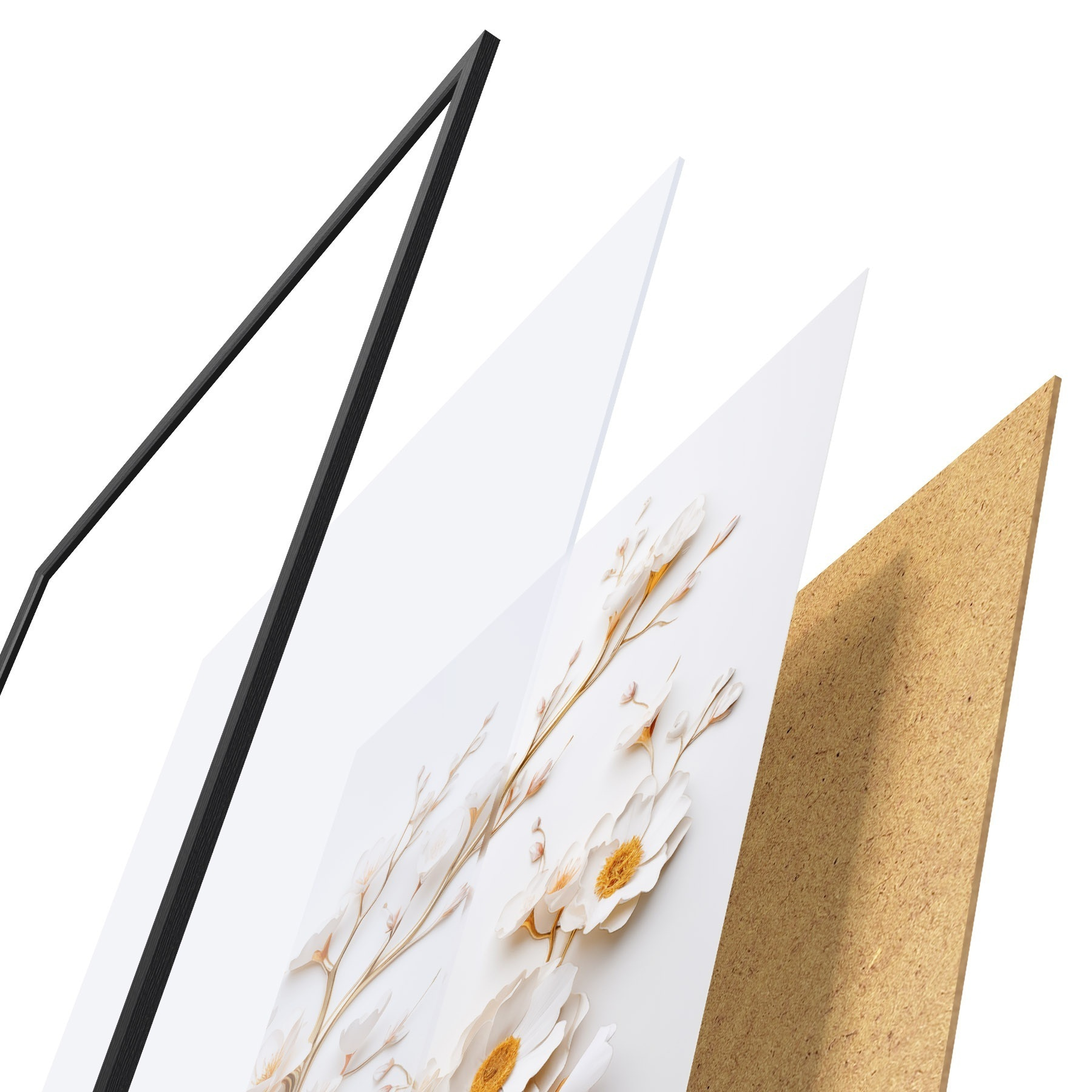 Plakat Valged magnooliad f50033