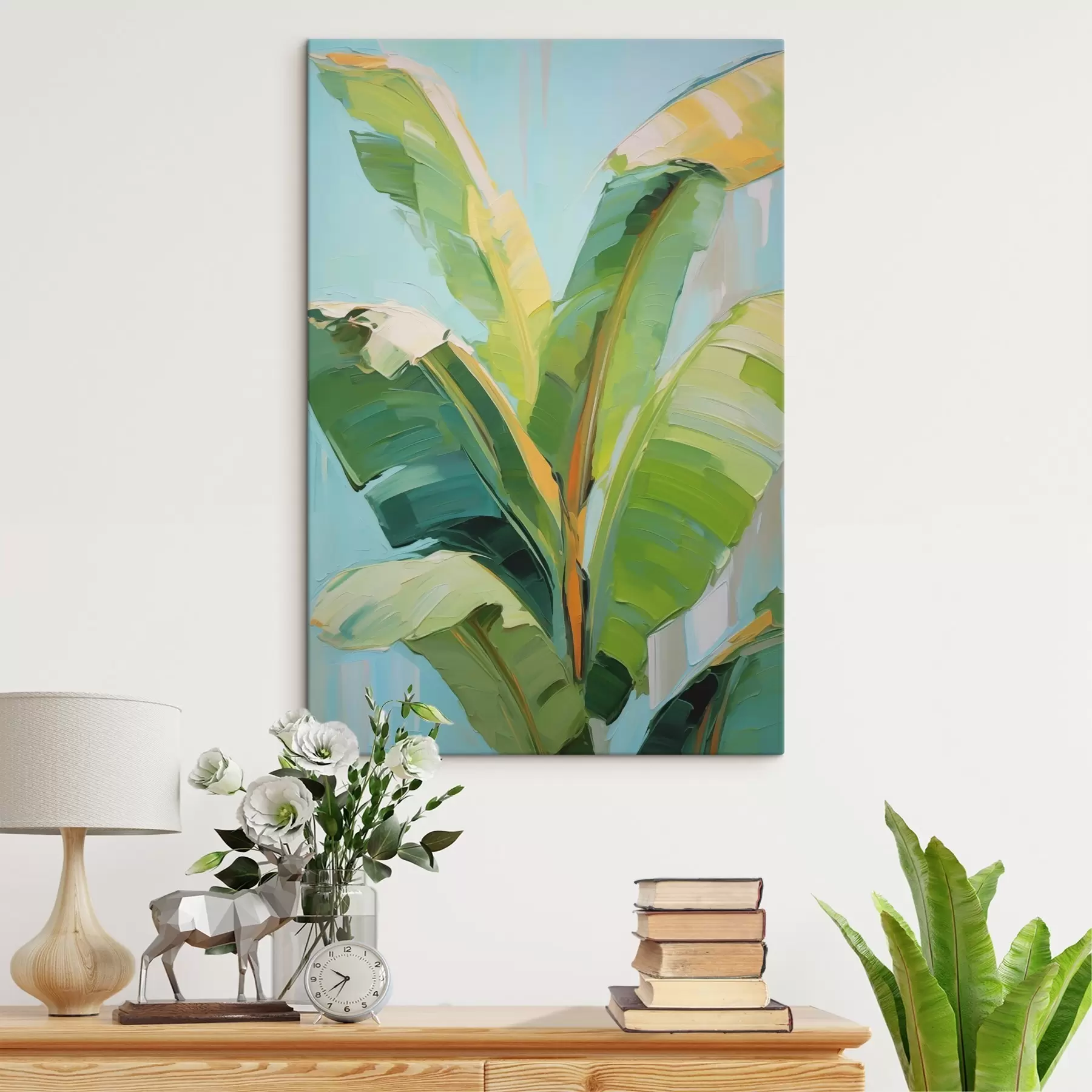 Pilt Banaanipalmi lehed, imitatsioonmaal s50069