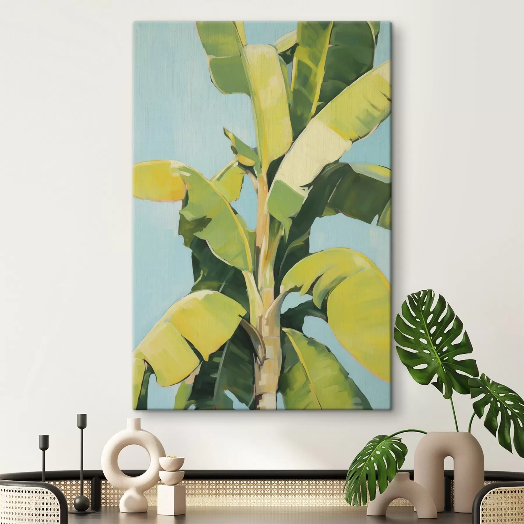 Pilt Banaanipalmi lehed, imitatsioonimaal s50070