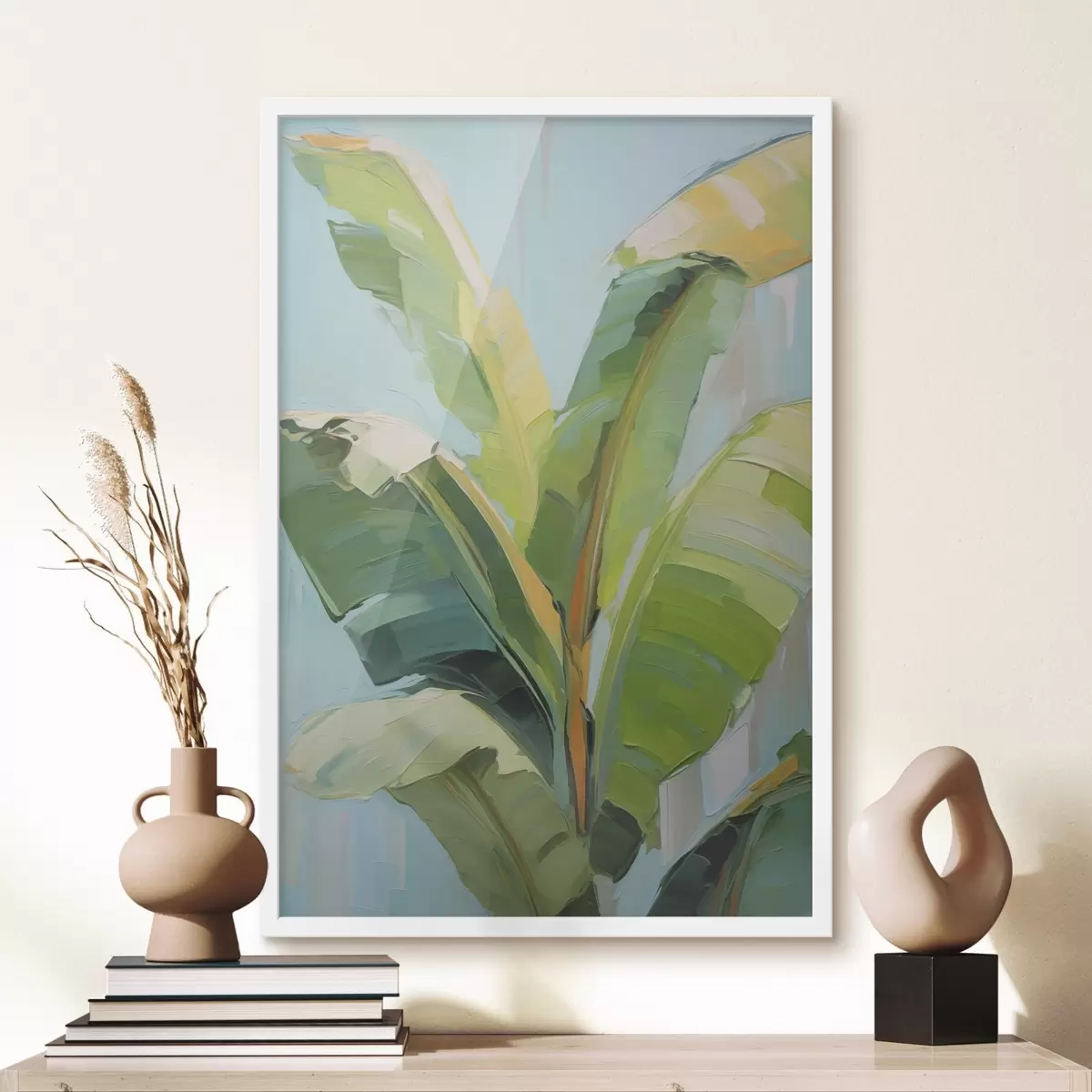 Plakat Banaanipalmi lehed, imitatsioonmaal f50069