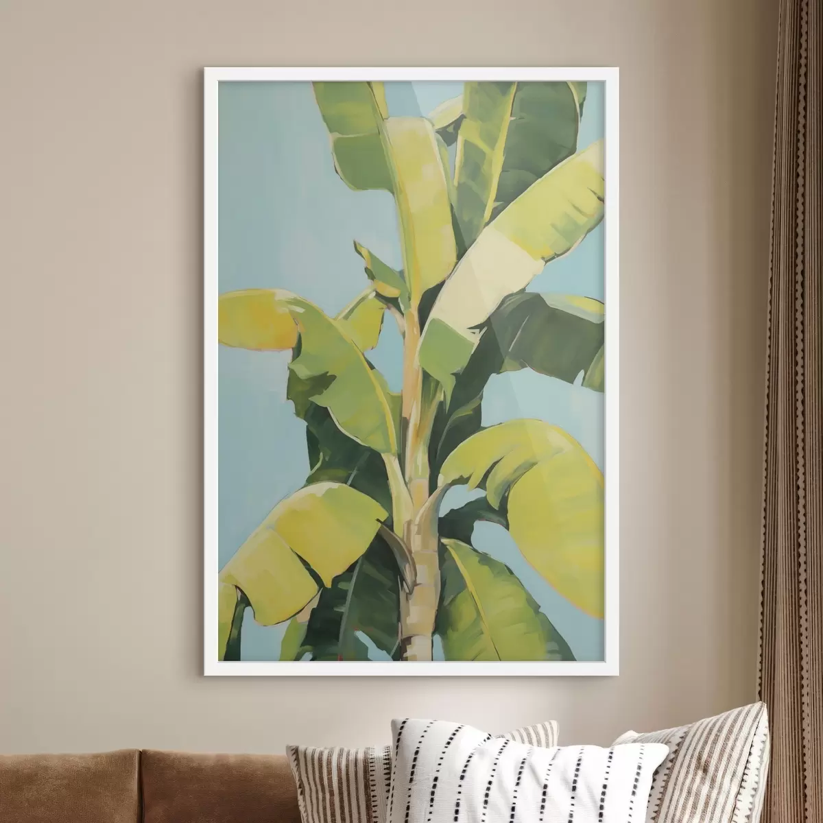 Plakat Banaanipalmi lehed, imitatsioonimaal f50070