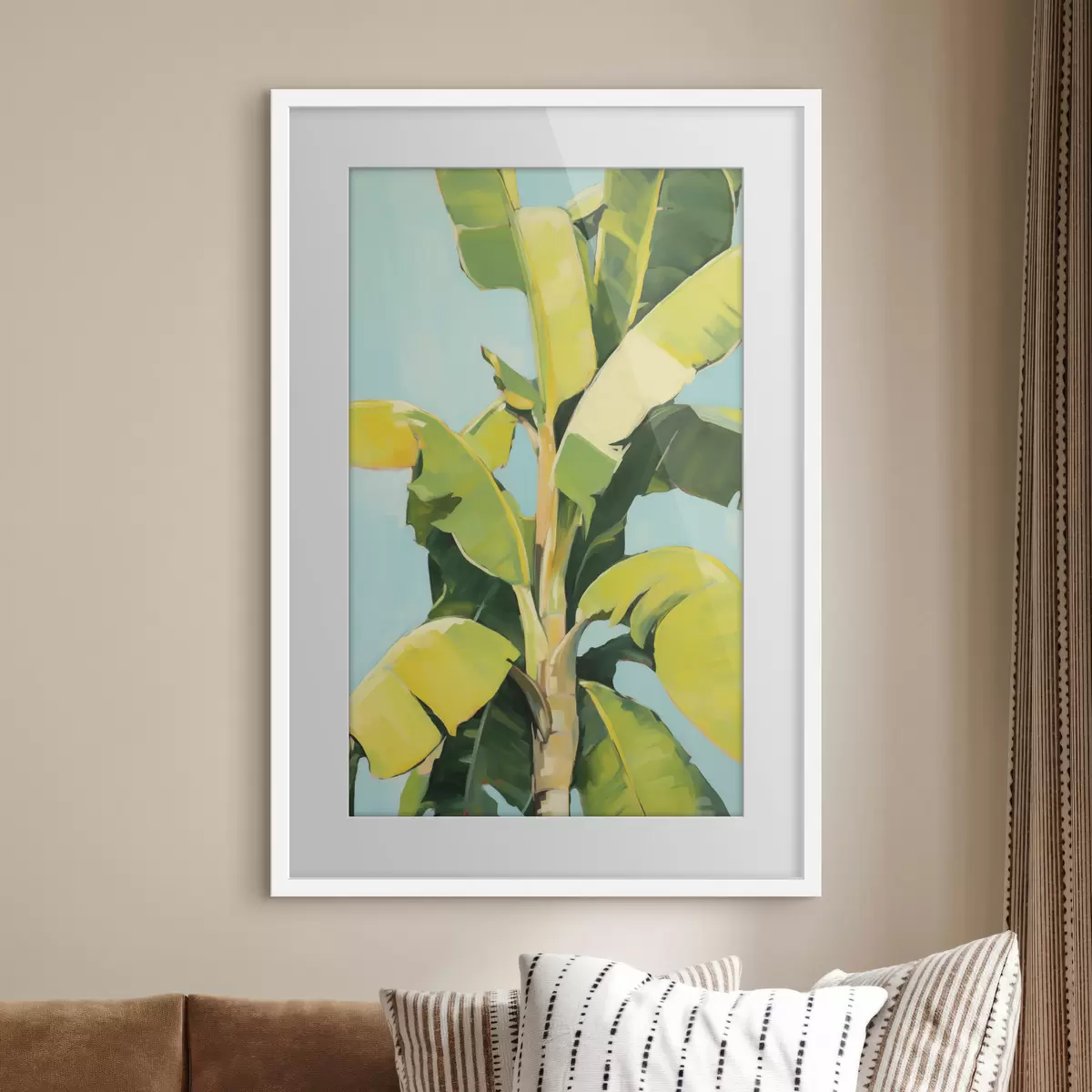 Plakat Banaanipalmi lehed, imitatsioonimaal f50070