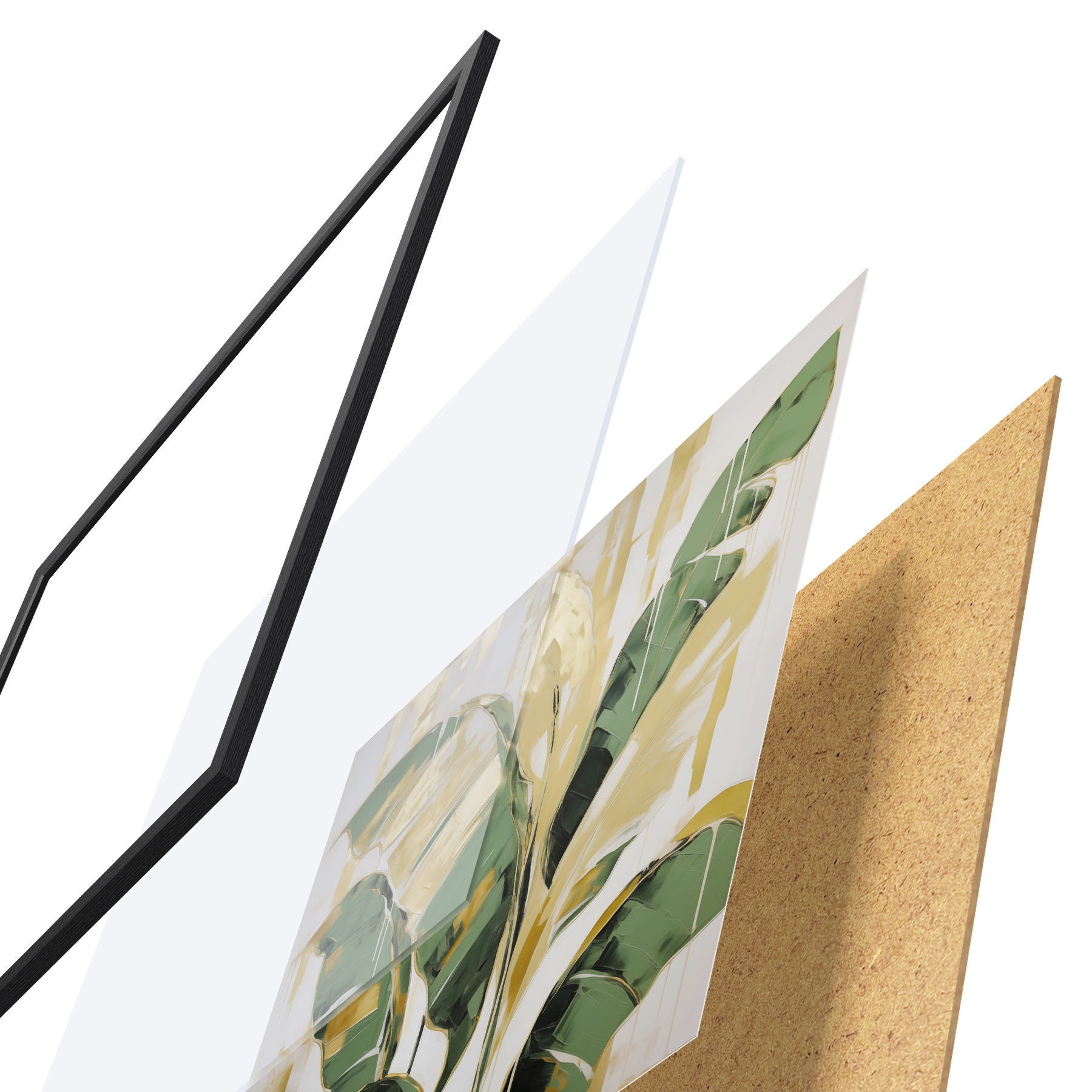 Plakat Lehed, maali imitatsioon f50077