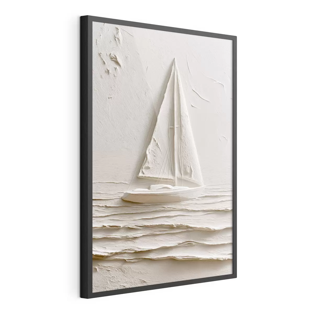 Plakat Reljeefse efektiga purjekas rahulikel lainetel f49964