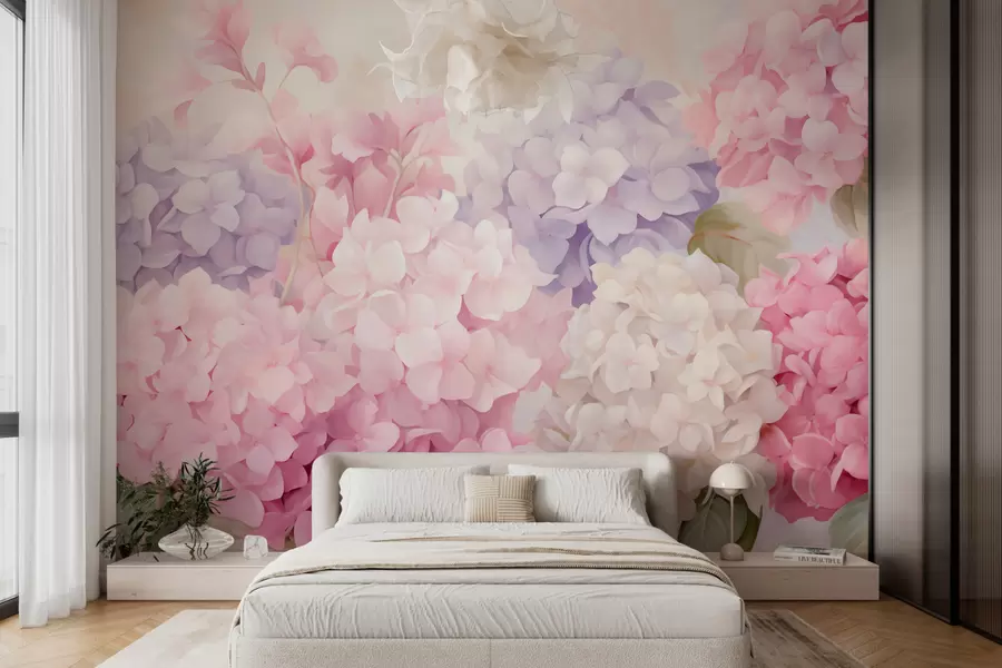 Fototapeedid Hortensia lilled w05796