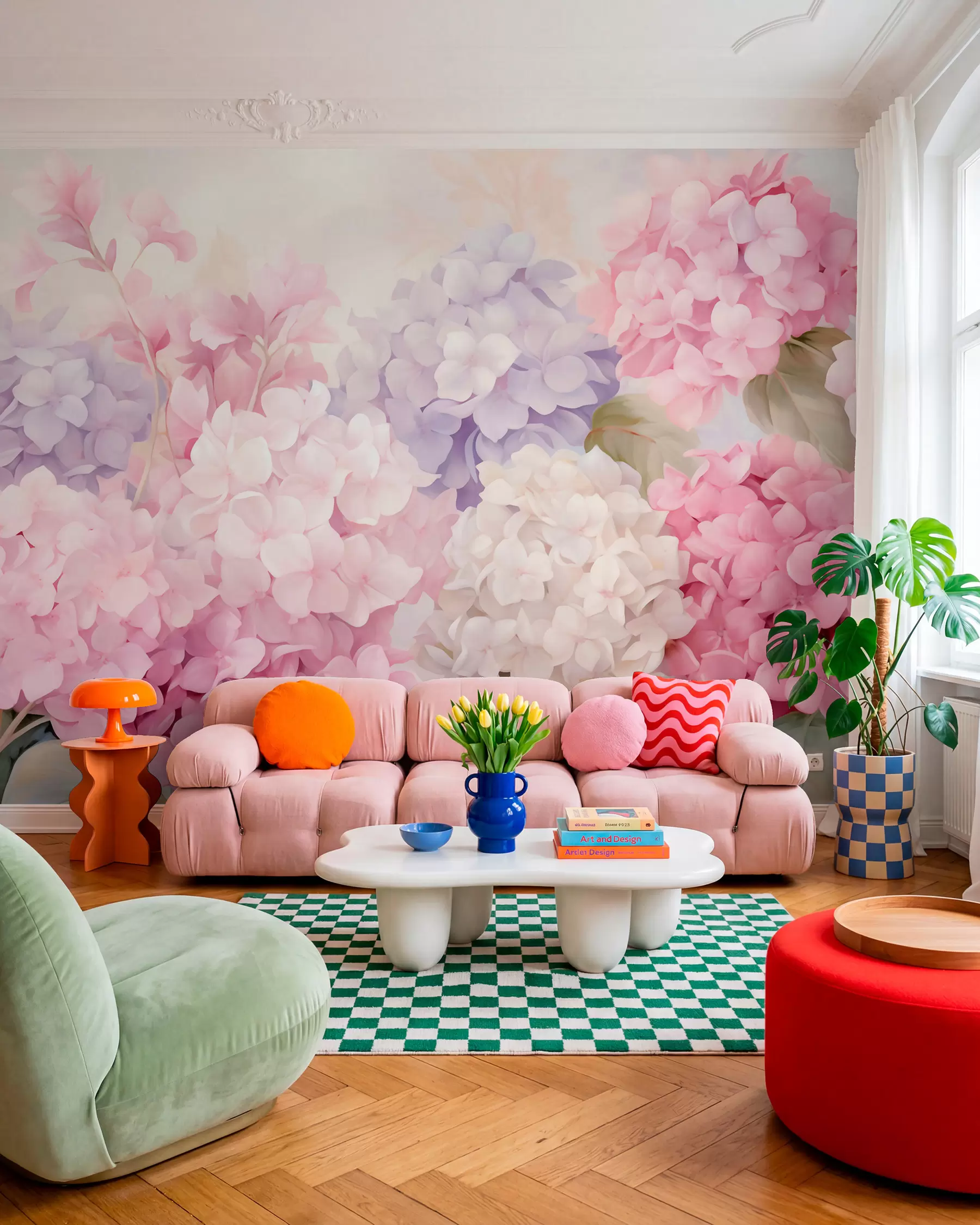 Fototapeedid Hortensia lilled w05796