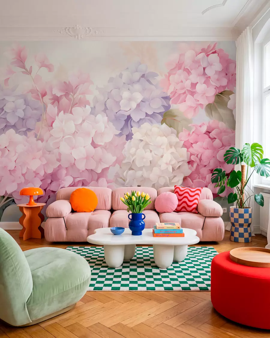 Fototapeedid Hortensia lilled w05796