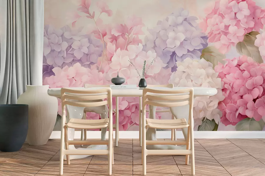 Fototapeedid Hortensia lilled w05796