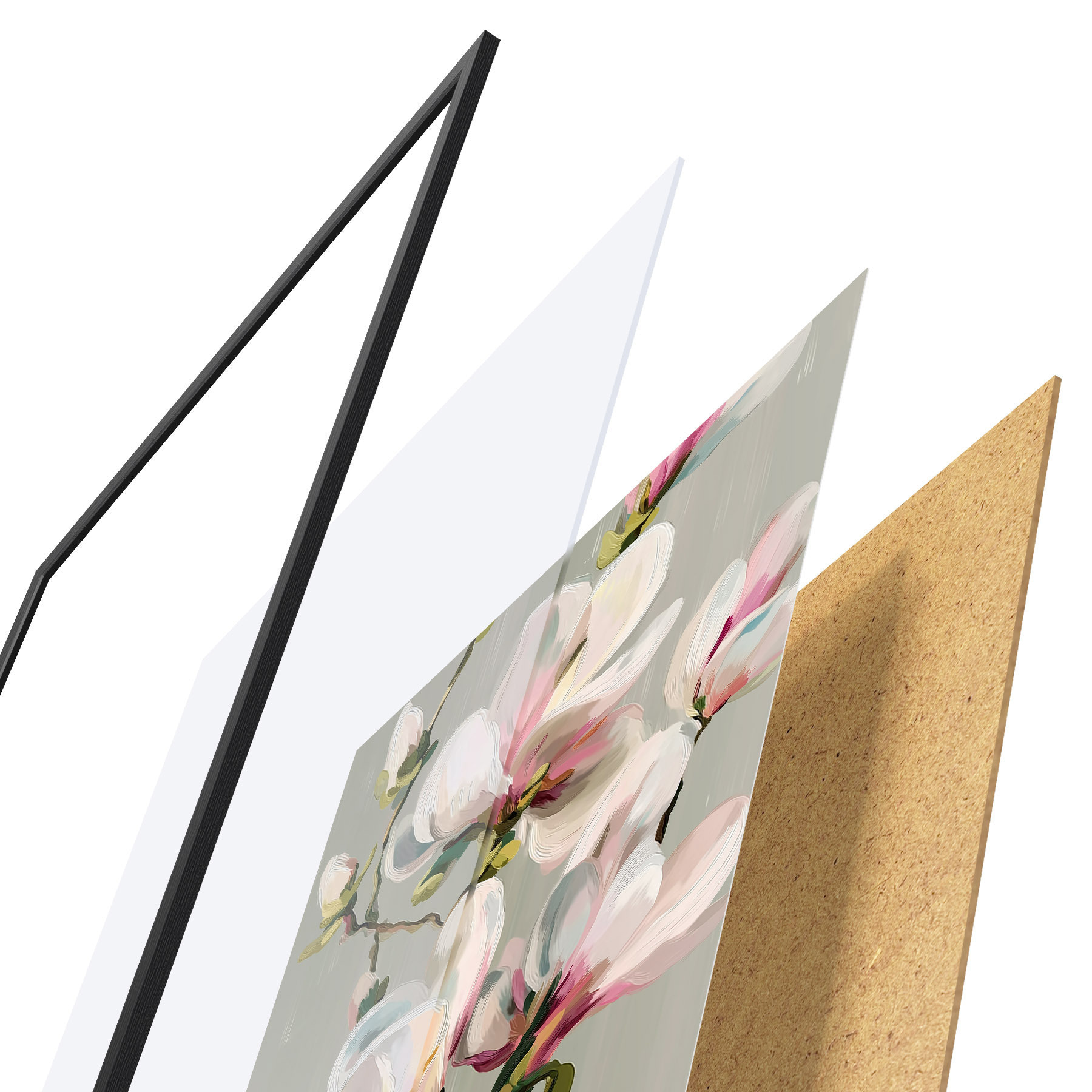 Plakat Maaliline Magnolia f50128