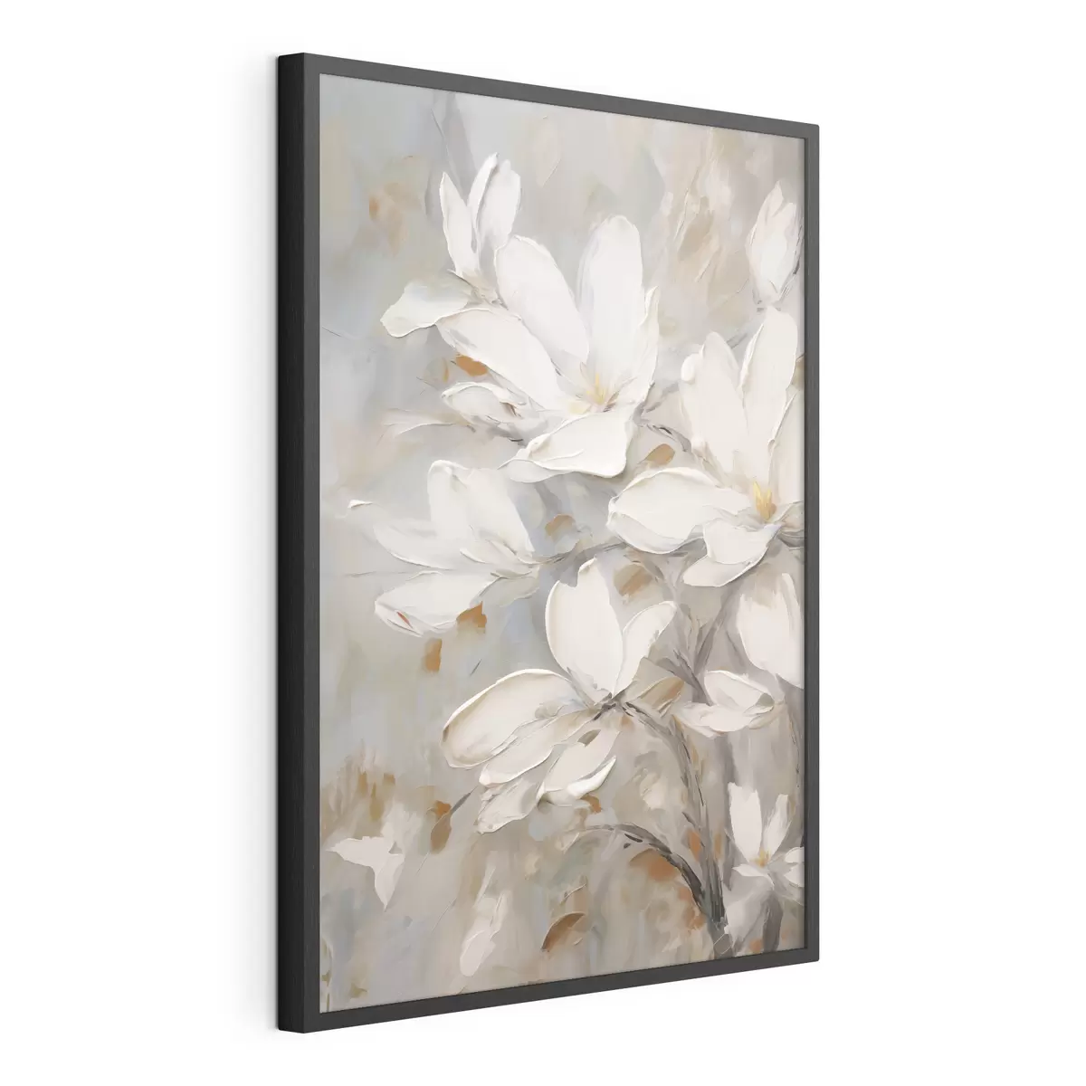 Plakat Abstraktsed lilled, maali imitatsioon f50138