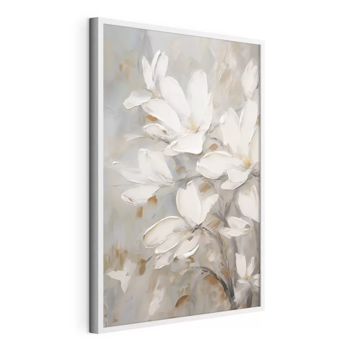 Plakat Abstraktsed lilled, maali imitatsioon f50138