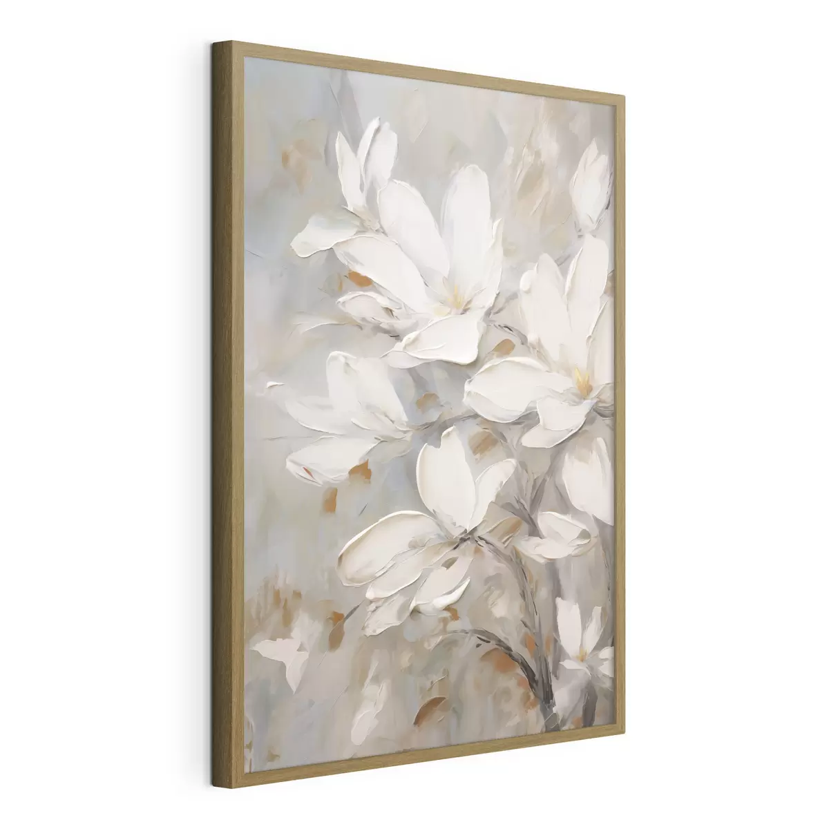 Plakat Abstraktsed lilled, maali imitatsioon f50138