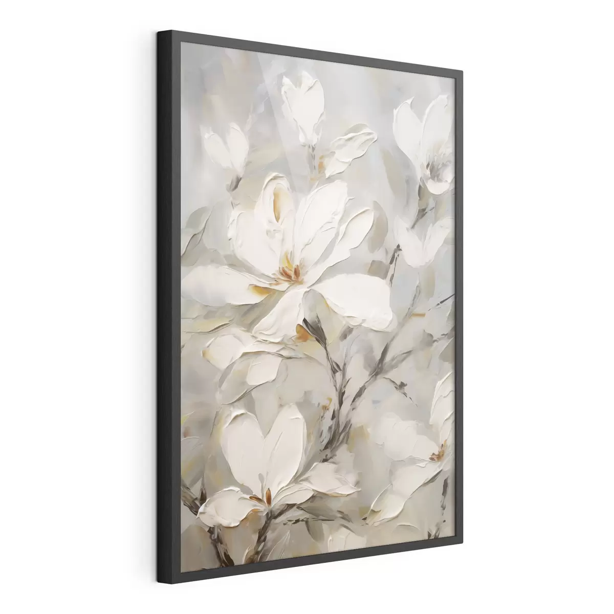 Plakat Abstraktsed lilled, maali imitatsioon f50139