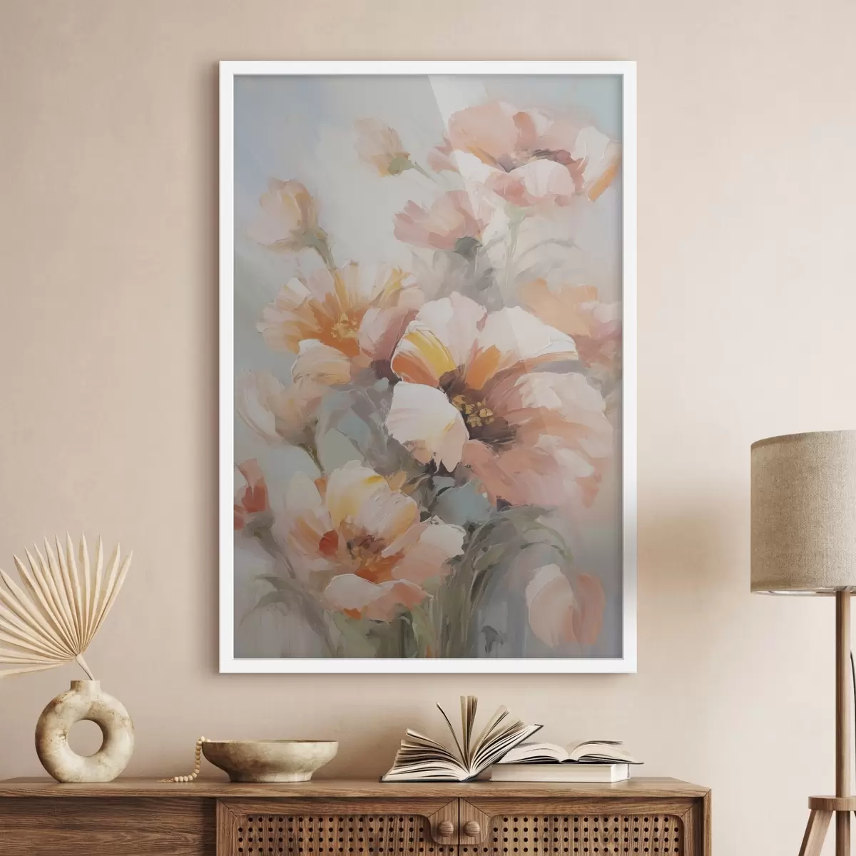 Plakat Õrnad lilled, maali imitatsioon f50140