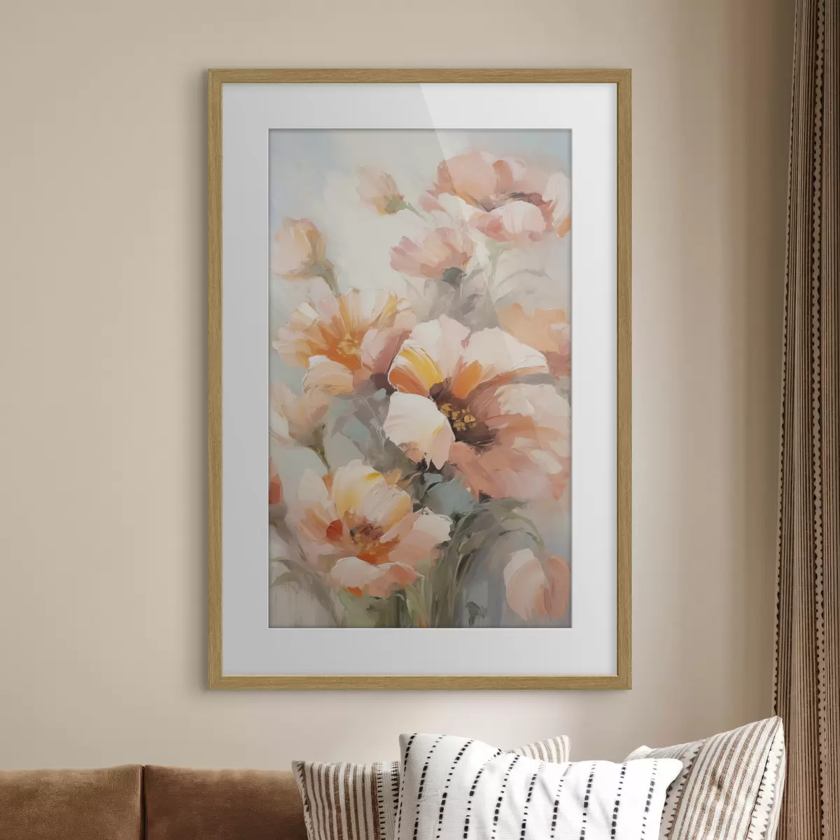 Plakat Õrnad lilled, maali imitatsioon f50140