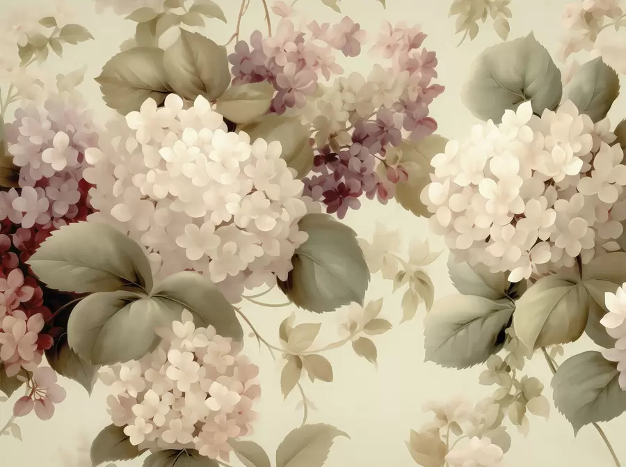 Fototapeedid Hortensia lilled w05436