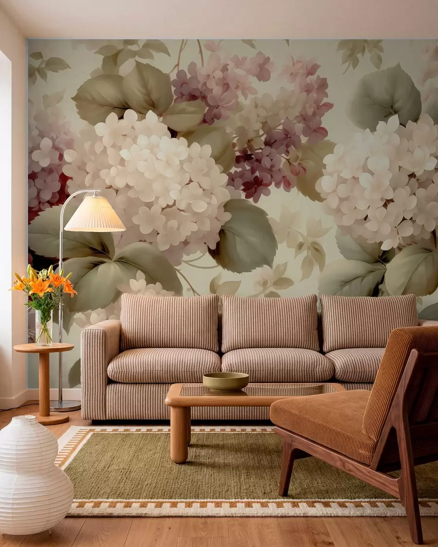 Fototapeedid Hortensia lilled w05436