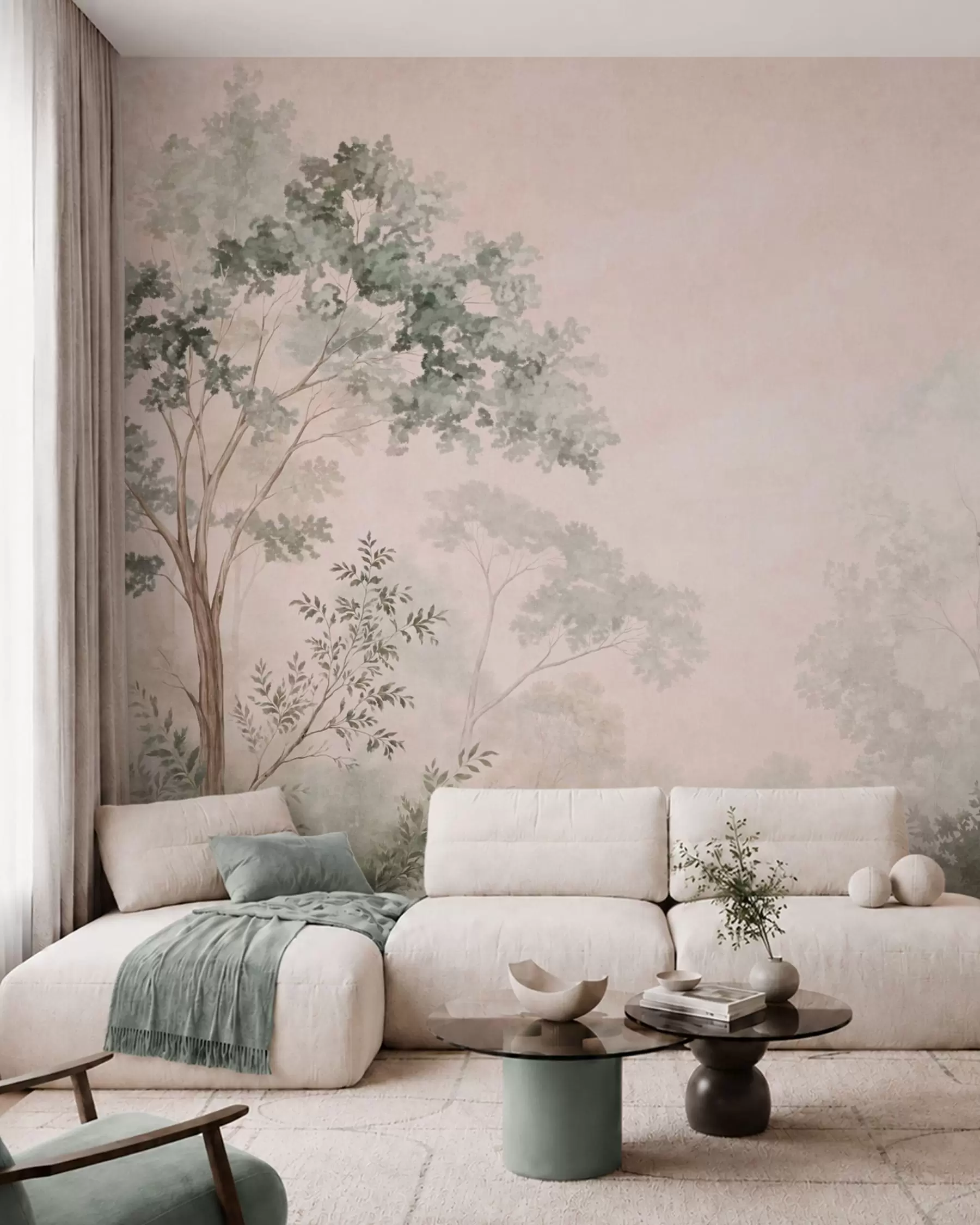 Fototapeedid Puuderroosa salu w05856