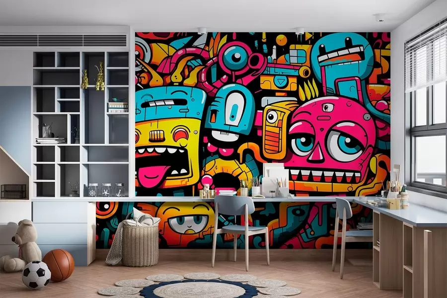 Fototapeedid Graffiti w05762