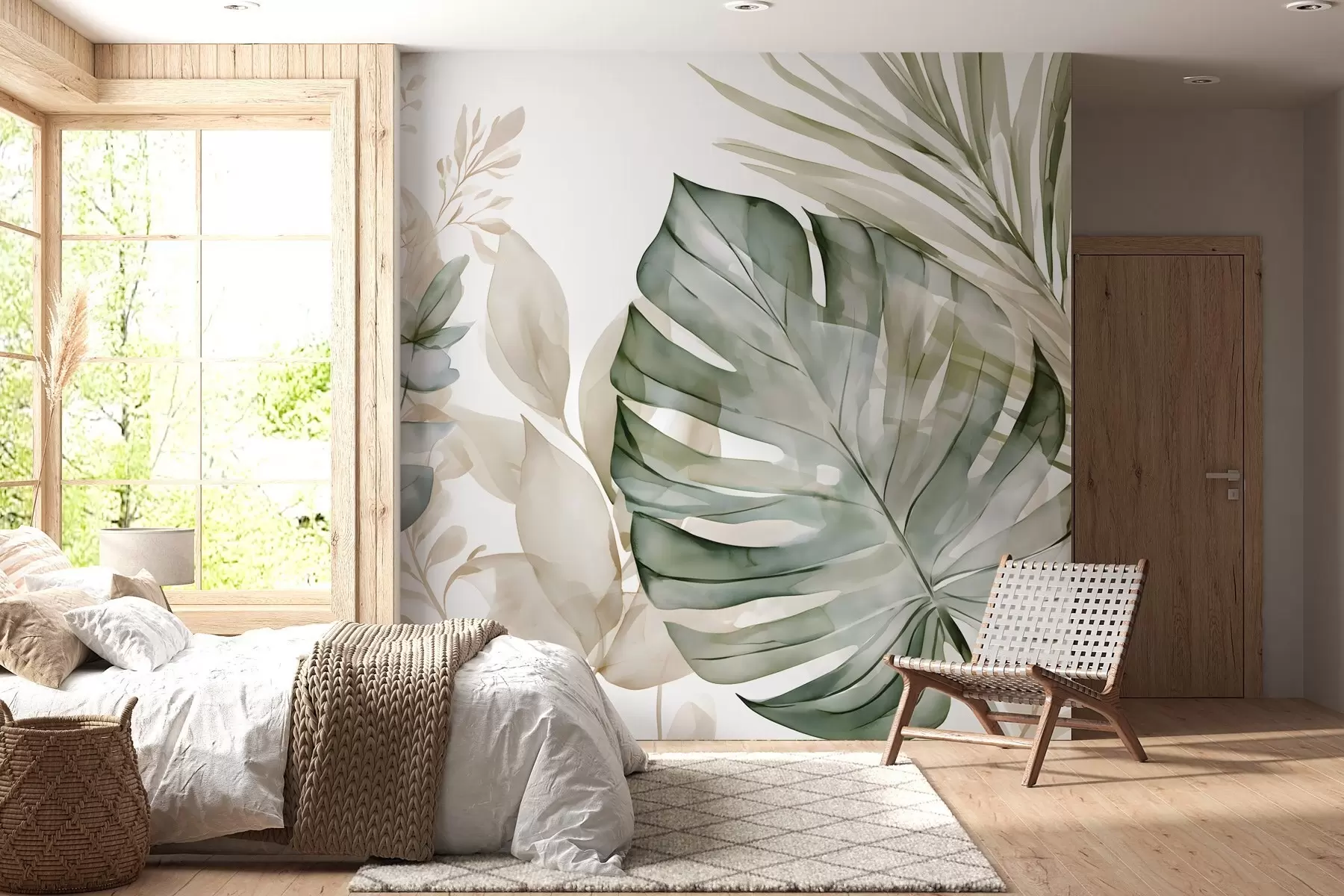 Fototapeedid Monstera akvarellis w05867