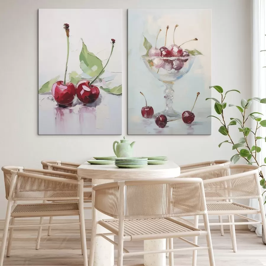 Fototapeedid Kirsid, imitatsioonmaal m30912