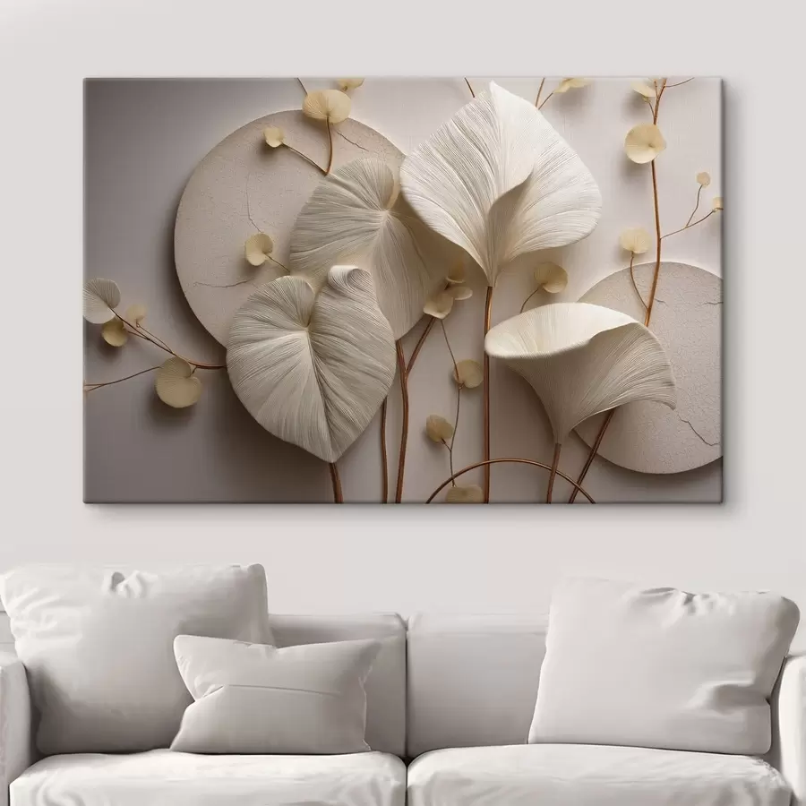 Pilt Kerged lehed, õrnad oksad ja ruumiline efekt s50438