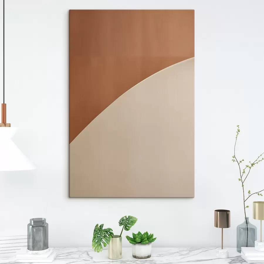 Pilt Terrakotast geomeetriline kaar s50393