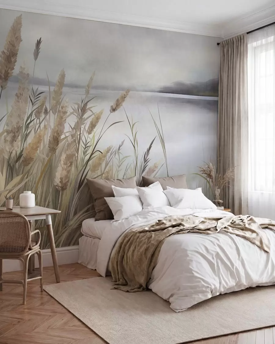 Fototapeedid Kõrrelised veepiiril w10017