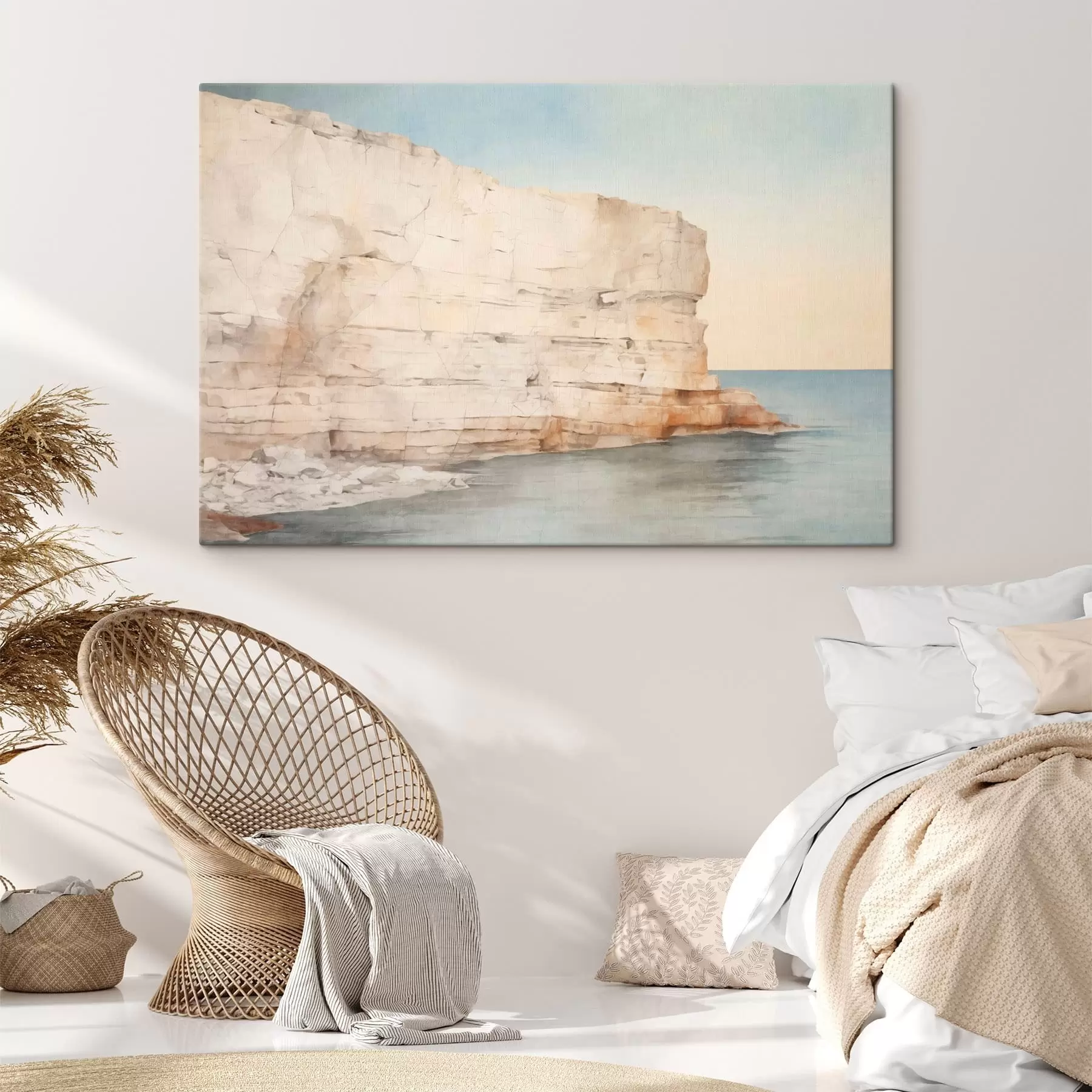 Pilt Hele rannikukallak rahuliku mere kohal s50587